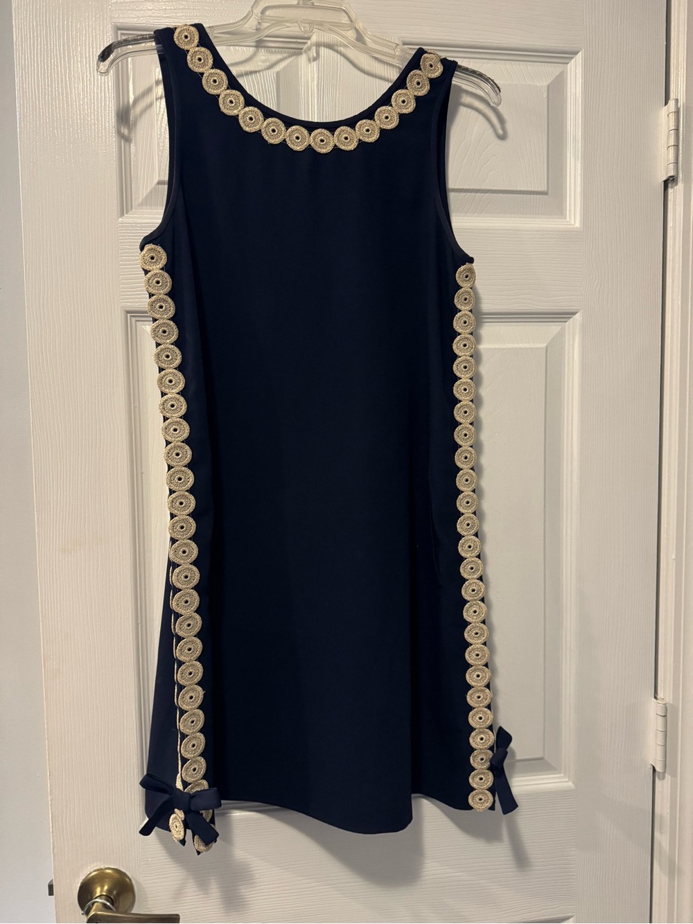 Lilly Pulitzer Navy Dress with Gold Details